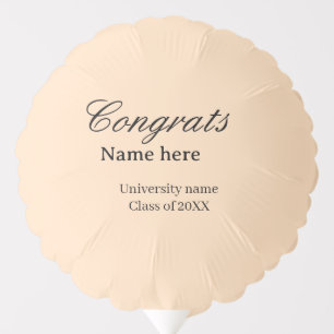 Congrats graduate university name class of 20XX na Balloon