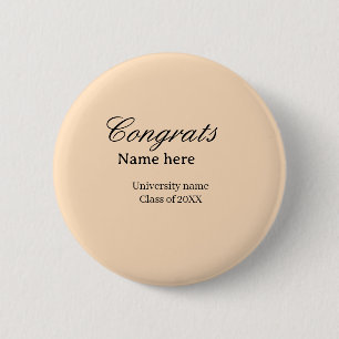Congrats graduate university name class of 20XX na Button
