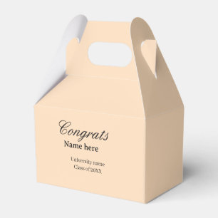 Congrats graduate university name class of 20XX na Favor Boxes