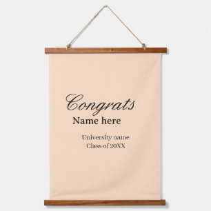 Congrats graduate university name class of 20XX na Hanging Tapestry