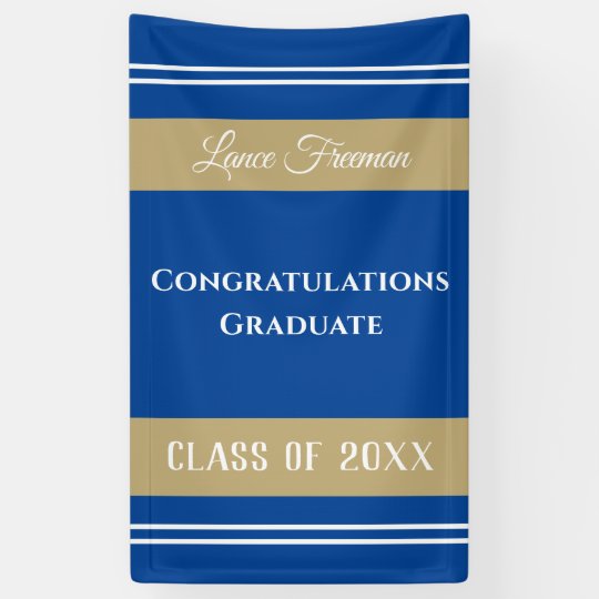 Congrats graduate vertical banner | Zazzle.com