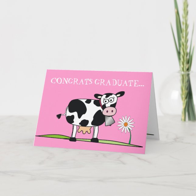 Congrats Graduate.....You're an UDDER Genius Card (Front)