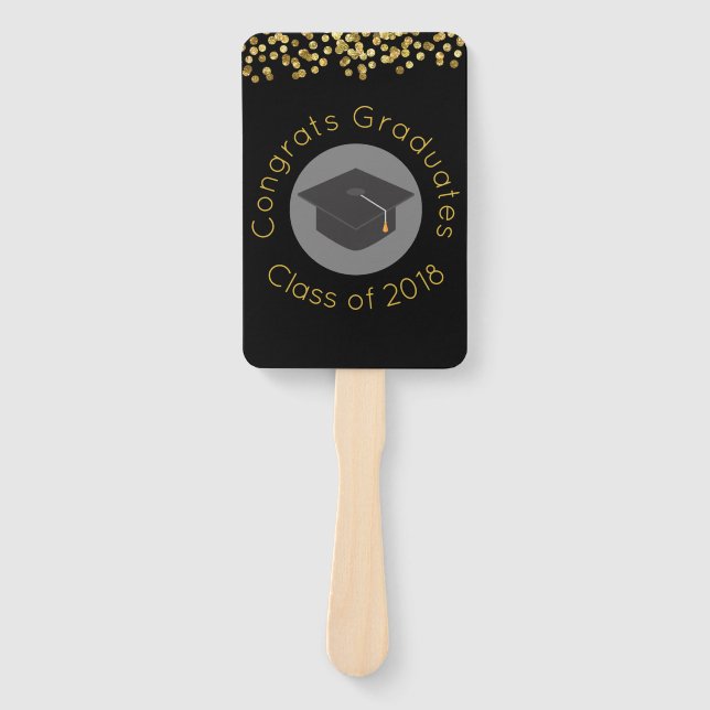 Congrats Graduates Class of 2018 w Hand Fan (Front)