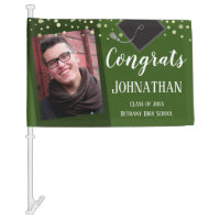 Congrats Graduation Class of 2020 Photo Car Flag