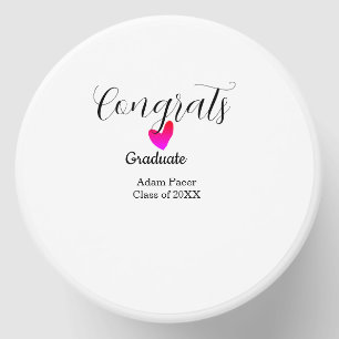 Congrats graduation name class of 20XX year heart Mini Candle Favors