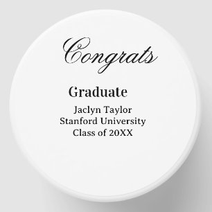 Congrats graduation name university name class of  mini candle favors