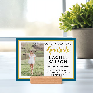 Congrats Graduation Party Table Decor Photo & Holder