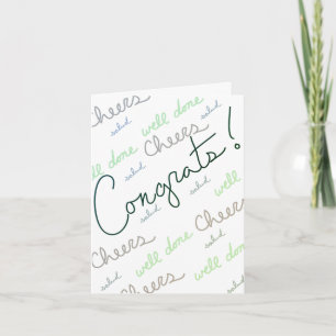 Congrats! (Green/Blank interior) Card