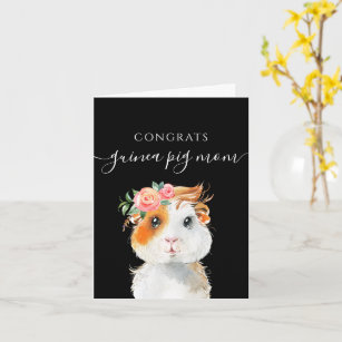 Congrats Guinea Pig Mom Greeting Card