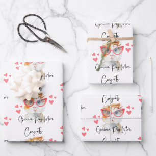 Congrats Guinea Pig Mom Wrapping Paper Sheets