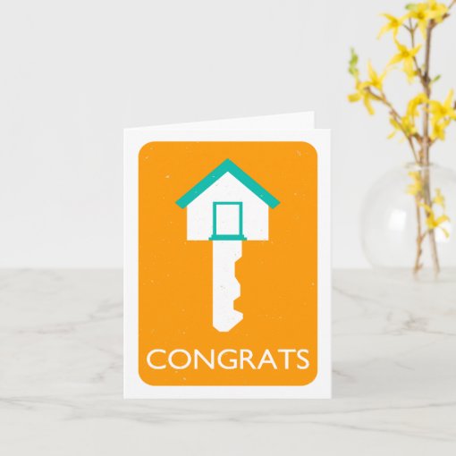 congrats home key card | Zazzle