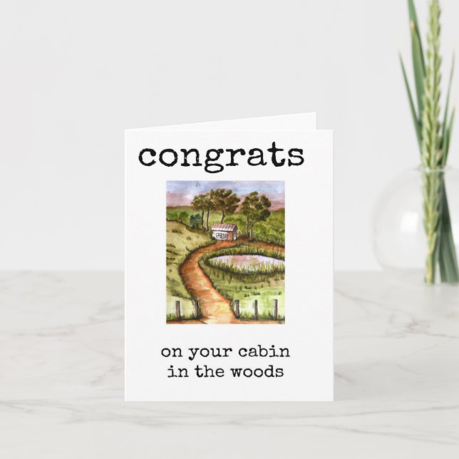 Congrats, Housewarming Card with Art (Front)