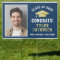Congrats Modern Navy Gold Custom Photo Graduation