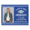 Congrats Modern Royal Blue Custom Photo Graduation