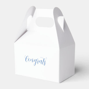 congrats name blue stylish graduation date year favor boxes