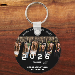 Congrats Name Party Graduation Class Off.. Favor Keychain