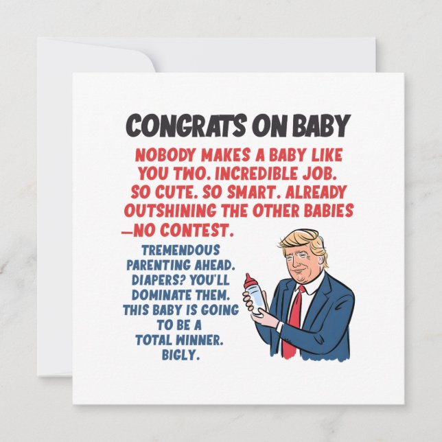 Congrats New Baby  Card (Front)