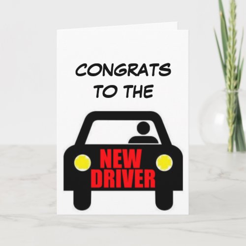 Congrats New Driver Card