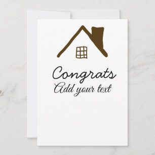 Congrats new home owner real estate inauguration t invitation