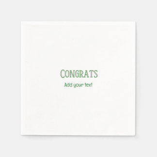 Congrats new home owner real estate inauguration t napkins