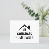 Congrats New Homeowner Real Estate Postcard (Standing Front)