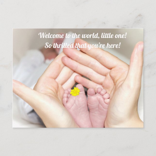 Congrats of Baby Born Postcard (Front)