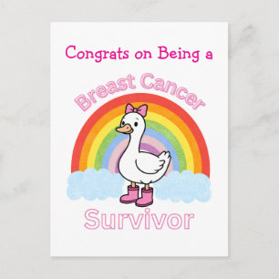 Congrats on Being a Breast Cancer Survivor Postcard