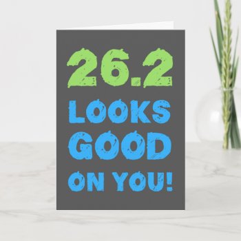Congrats On Completing A Marathon Greeting Card by FITgreetings at Zazzle