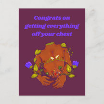Congrats on Getting Everything off Your Chest