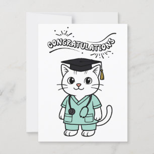 Congrats on Graduating The Best Veterinarian  Postcard