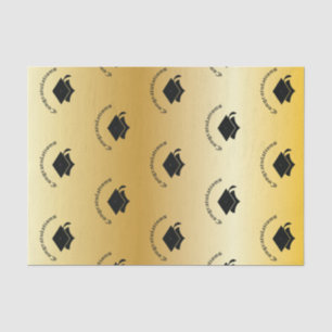 Congrats on Graduation Gold Tissue Paper