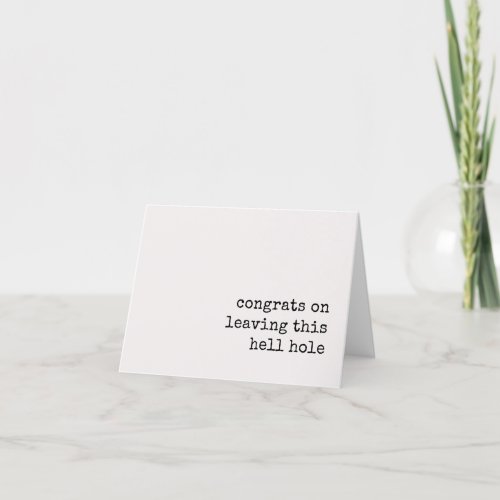 congrats on leaving coworker moving new job card