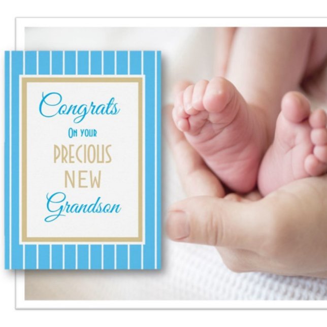 Congrats on New grandson Cards (Creator Uploaded)