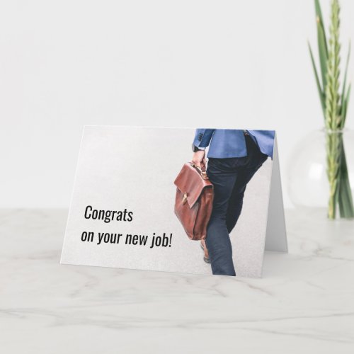Congrats on New Job Check Your Laundry List Card