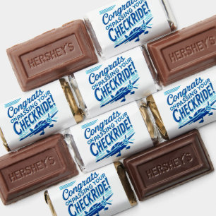 Congrats on passing your checkride! hershey's miniatures