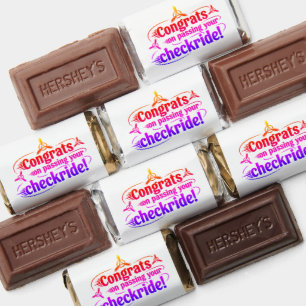 Congrats on passing your checkride! hershey's miniatures
