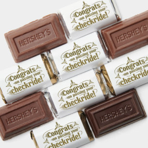 Congrats on passing your checkride! hershey's miniatures