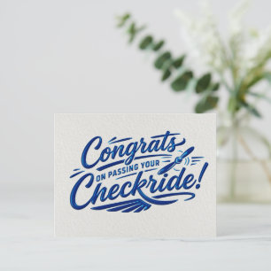Congrats on passing your checkride! postcard