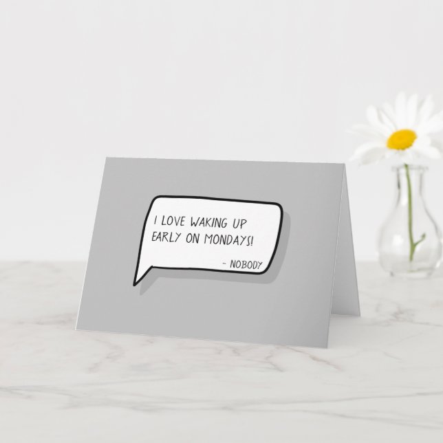 "Congrats on the New Job" | Sarcastic Said Nobody Card (Small Plant)