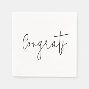 Congrats On White Napkins