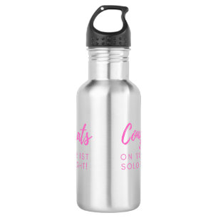 Congrats on your 1st Solo Flight! Stainless Steel Water Bottle