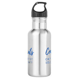 Congrats on your 1st Solo Flight! Stainless Steel Water Bottle