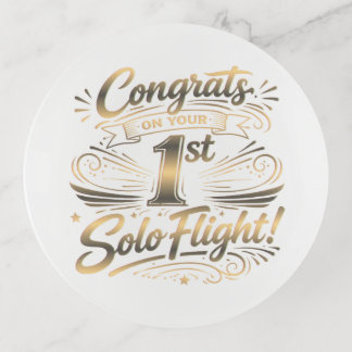 Congrats on your 1st Solo Flight Trinket Tray