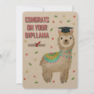 CONGRATS ON YOUR DIPLLAMA! HOLIDAY CARD