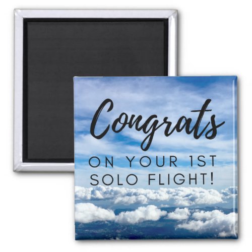 Congrats on your first solo flight magnet
