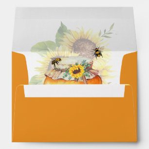 Congrats on your honey bee baby announcement  envelope