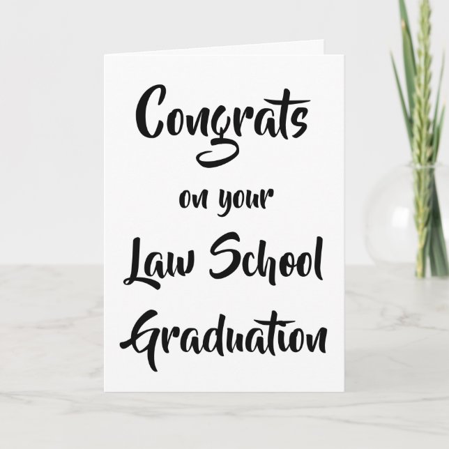 Congrats on your Law School Graduation Card (Front)