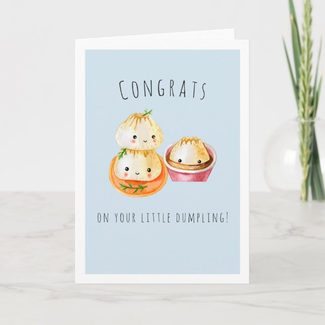Congrats on Your Little Dumpling | New Baby Card (Front)