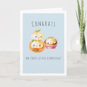 Congrats on Your Little Dumpling   New Baby Card