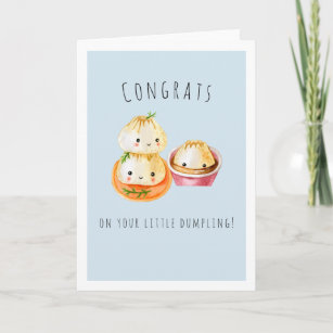 Congrats on Your Little Dumpling   New Baby Card